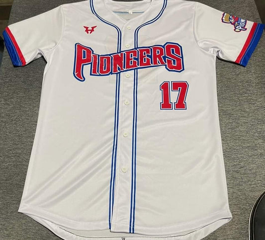 Game worn Pios jersey white